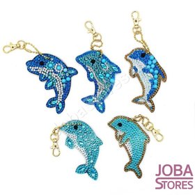 Diamond Painting Dolphins Keychain Set (5 Stück)