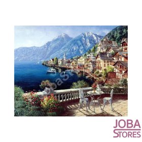 Gemälde nach Nummer Terrasse 40x50cm