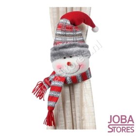 Vorhanghalter Weihnachten (Schneemann)