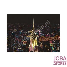 Kratzzeichnung Große "Bunte Stadt" New York (41x29cm)