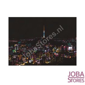 Kratzzeichnung Große "Bunte Stadt" Seoul (41x29cm)