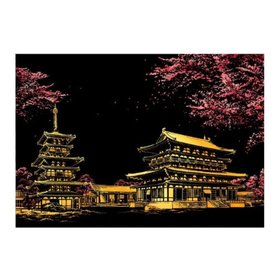 Kratzzeichnung Large P (41x28cm)