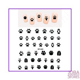 Nail Sticker Set Paws (6 Blatt)