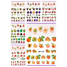 Nagelsticker Set Obst (150 Sticker)