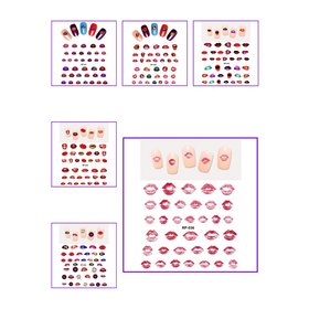Nagelsticker Set Lippen (150 Sticker)