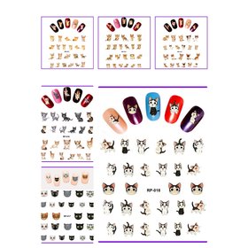 Nagelsticker Set Katzen (150 Sticker)