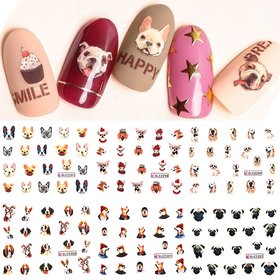 Nagelsticker Set Hunde (220 Sticker)