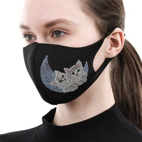 Diamond Painting Mundkappe Kätzchen