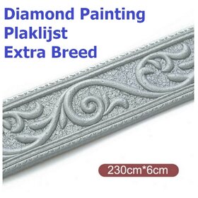 Diamond Painting Klebeliste auf Rolle extra breit silber (230x5cm)
