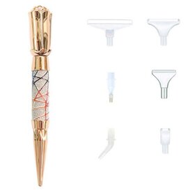 Diamond Painting Pen Rose Gold 03 mit Aufsätzen
