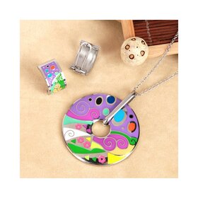 Schmuckset Emma 003 Halskette + Anhänger und Ohrringe