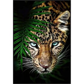 Diamond Painting Tiger Portrait 05 (Größe und Form der Steine ​​nach Wahl)