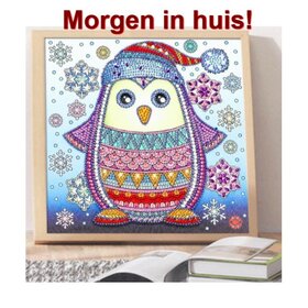 Special Diamond Painting Weihnachtspinguin 25x25cm