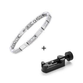 Magnetisches Stahlarmband (Damen) Emmy (Silberfarben)