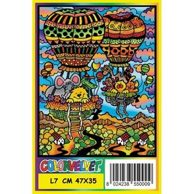 ColorVelvet Velvet Malseite groß Nr. L7 mit Markern (47x35cm)