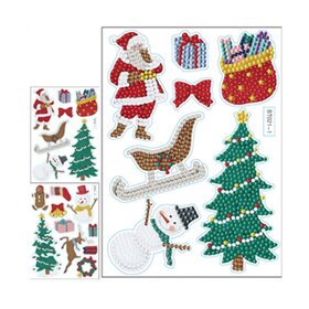 Diamond Painting Sticker Set Weihnachten 004 (17 Stück)