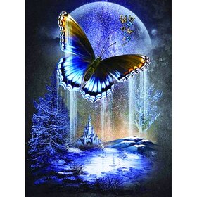 Diamond Painting Bunter Schmetterling 01