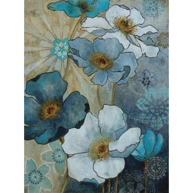 Diamond Painting Blaue Blumen 01