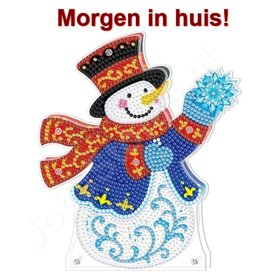 Diamond Painting Weihnachts-Stehlampe 06 (Schneemann)