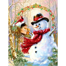 Diamond Painting Weihnachten - Schneemann 02