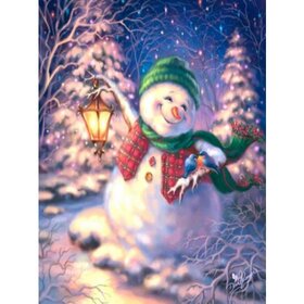 Diamond Painting Weihnachten - Schneemann 04