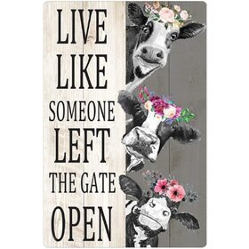 Diamond Painting Tor - Kühe