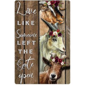 Diamond Painting Tor - Ziegen 01