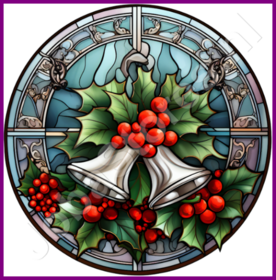 Diamond Painting Bleiglas Weihnachtsglocken 01