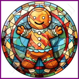 Diamond Painting Bleiglas Weihnachts Lebkuchen 02