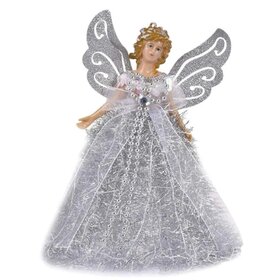 Weihnachtsanhänger Engel Silber (20cm)