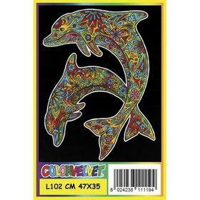 ColorVelvet Samtvorlage groß Nr. L102 ohne Stifte (47x35cm)