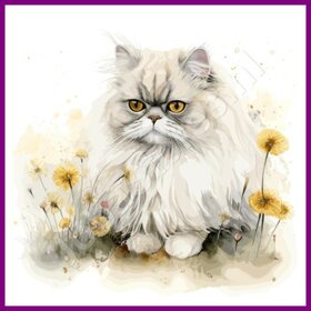 Diamond Painting Katze Persisch 03