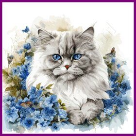 Diamond Painting Katze Persisch 04