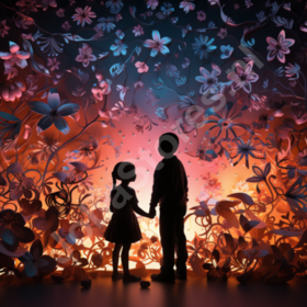 Diamond Painting Bunte Silhouetten 04