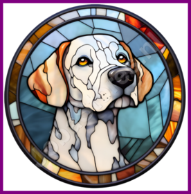 Diamond Painting Glas-in-Bleihund - Dalmatiner 05