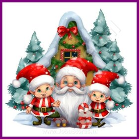 Diamond Painting Weihnachts-Elfen 03