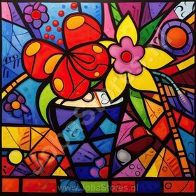 Diamond Painting Bunte Blumen 01