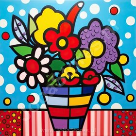Diamond Painting Bunte Blumen 03