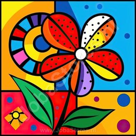 Diamond Painting Bunte Blumen 07