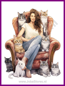 Diamond Painting Crazy Cat Lady 03