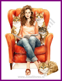 Diamond Painting Crazy Cat Lady 04