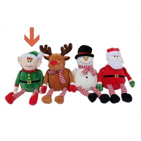 Weihnachtskuschel-Elf grün 22cm