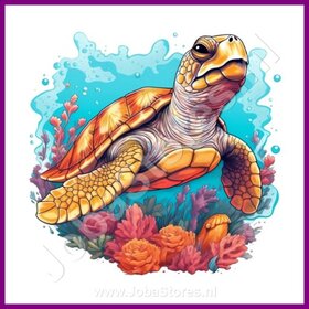Diamond Painting Süße Schildkröte 04