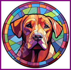 Diamond Painting Buntglas Hund - Labrador Retriever 03