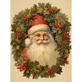 Diamond Painting Vintage Weihnachtsmann 03