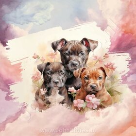 Diamond Painting Aquarell Hund - Boxer 01