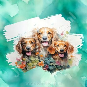 Diamond Painting Aquarell Hund - Cocker Spaniel 03