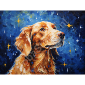 Diamond Painting Sternennacht Hund 03
