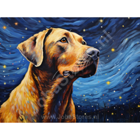Diamond Painting Sternennacht Hund 04