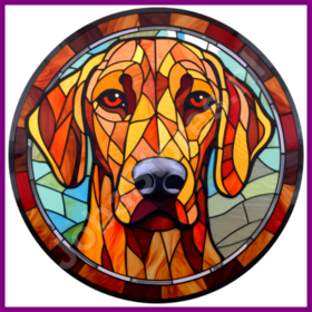 Diamond Painting Buntglas Hund - Rhodesian Ridgeback 05